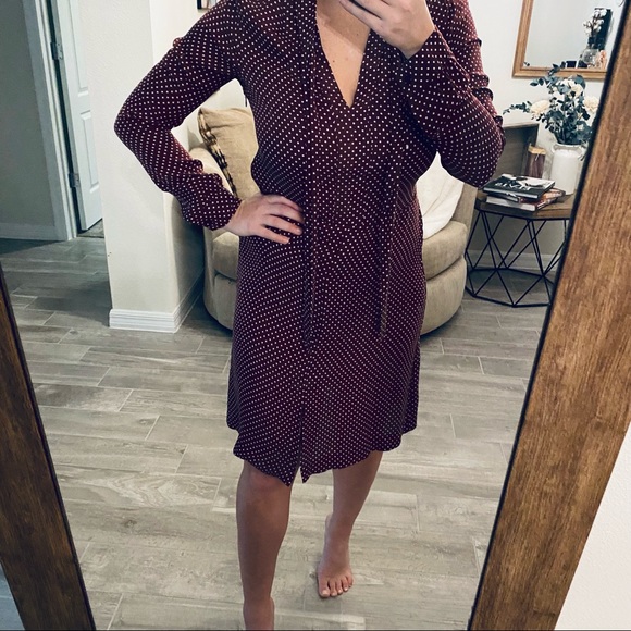 Michael Kors Silk Tie-neck Dot Dress - Picture 4 of 9